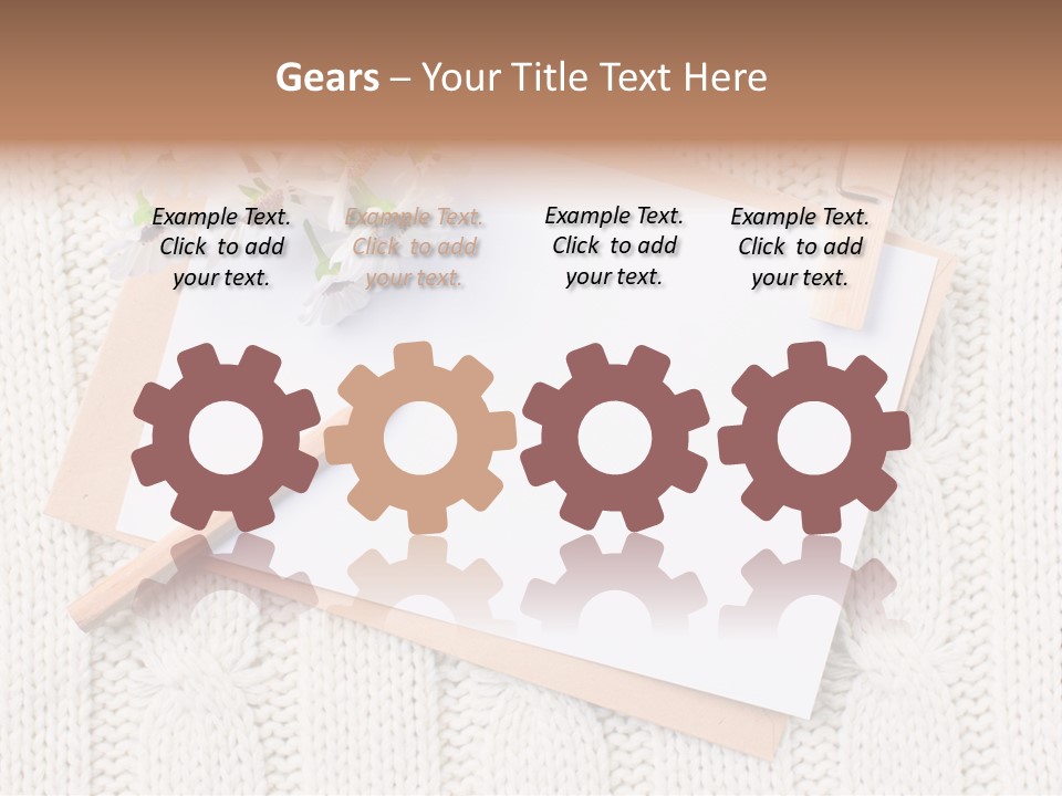 Decoration Cardboard Post PowerPoint Template