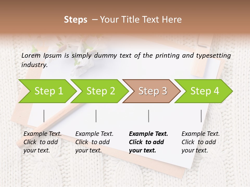 Decoration Cardboard Post PowerPoint Template