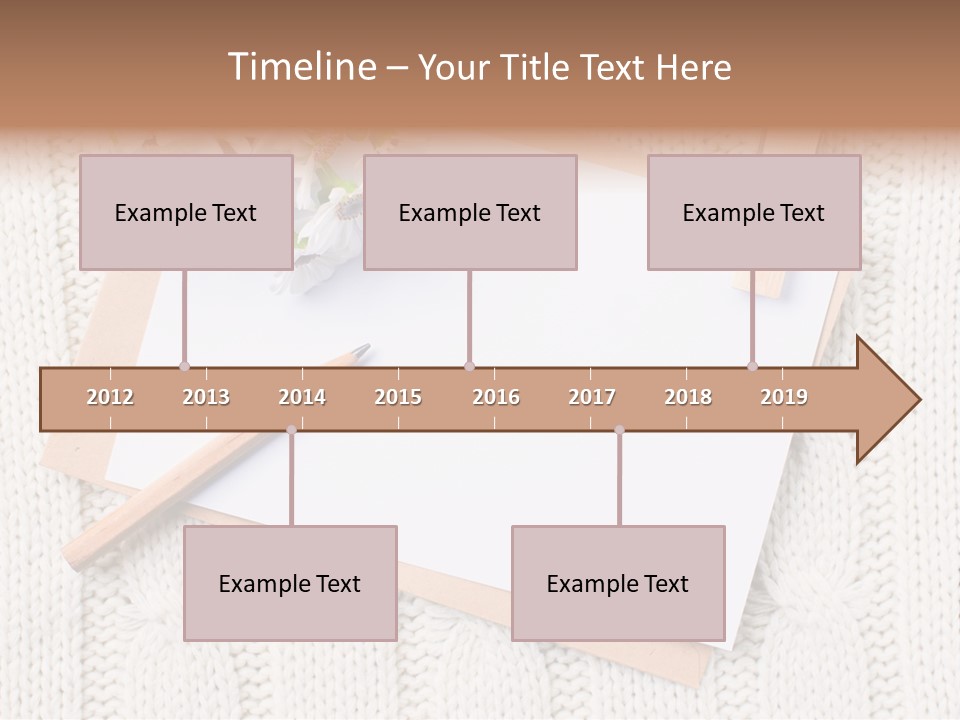 Decoration Cardboard Post PowerPoint Template