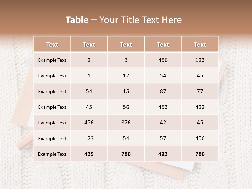 Decoration Cardboard Post PowerPoint Template