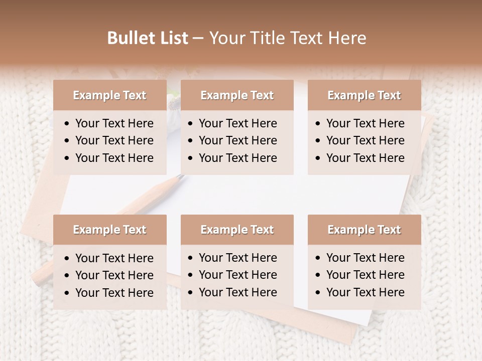 Decoration Cardboard Post PowerPoint Template