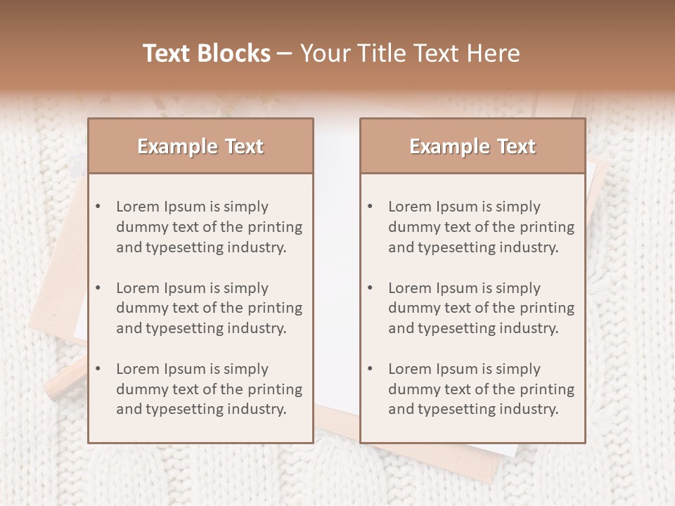Decoration Cardboard Post PowerPoint Template