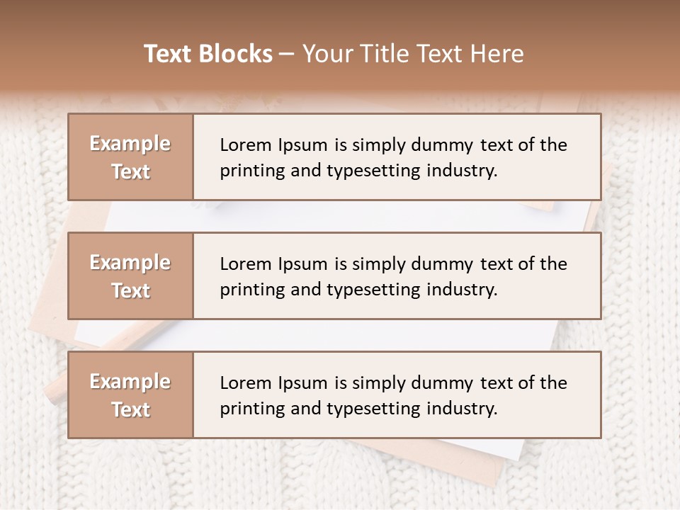 Decoration Cardboard Post PowerPoint Template