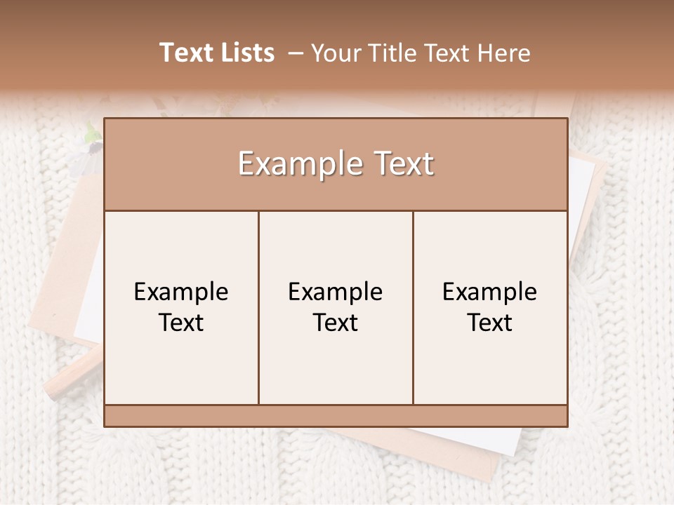 Decoration Cardboard Post PowerPoint Template