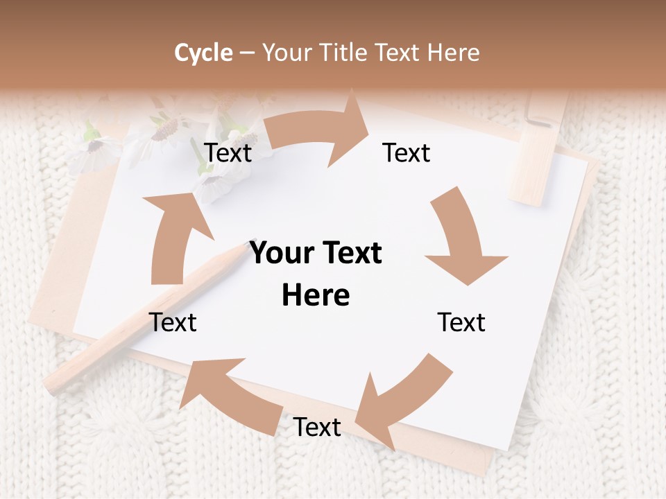 Decoration Cardboard Post PowerPoint Template