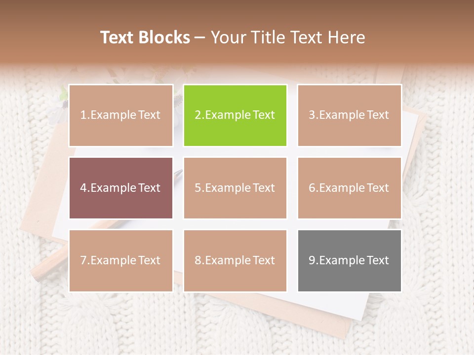 Decoration Cardboard Post PowerPoint Template
