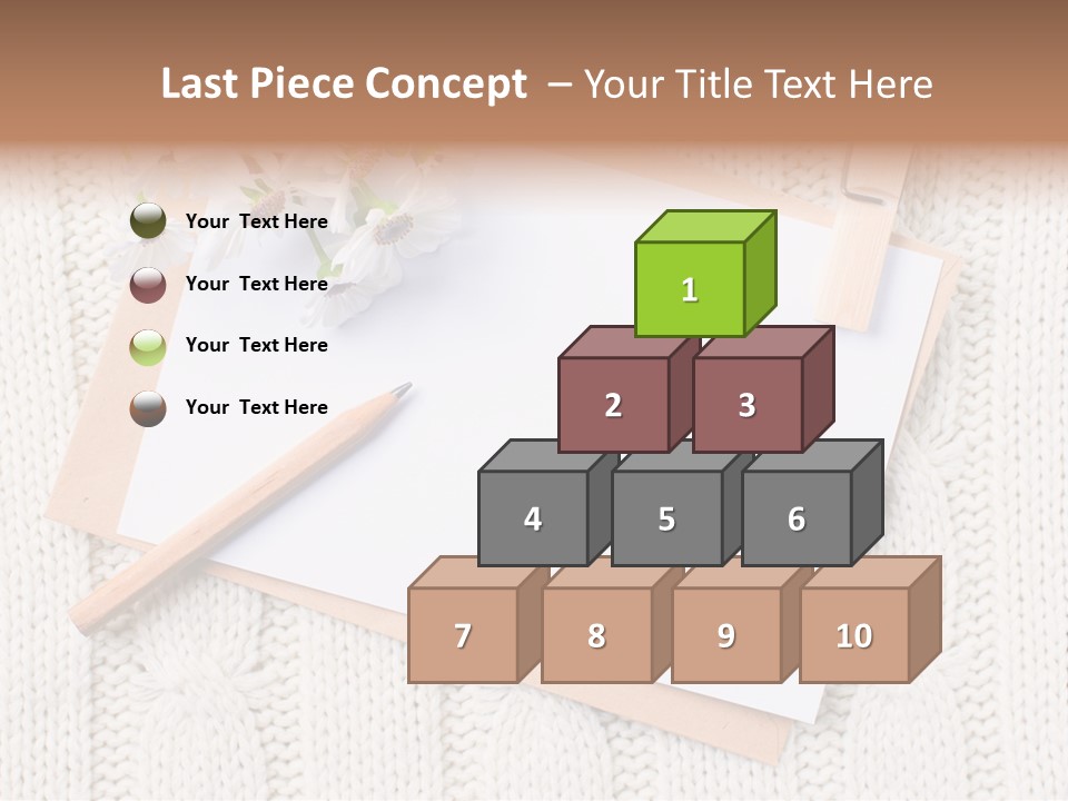 Decoration Cardboard Post PowerPoint Template