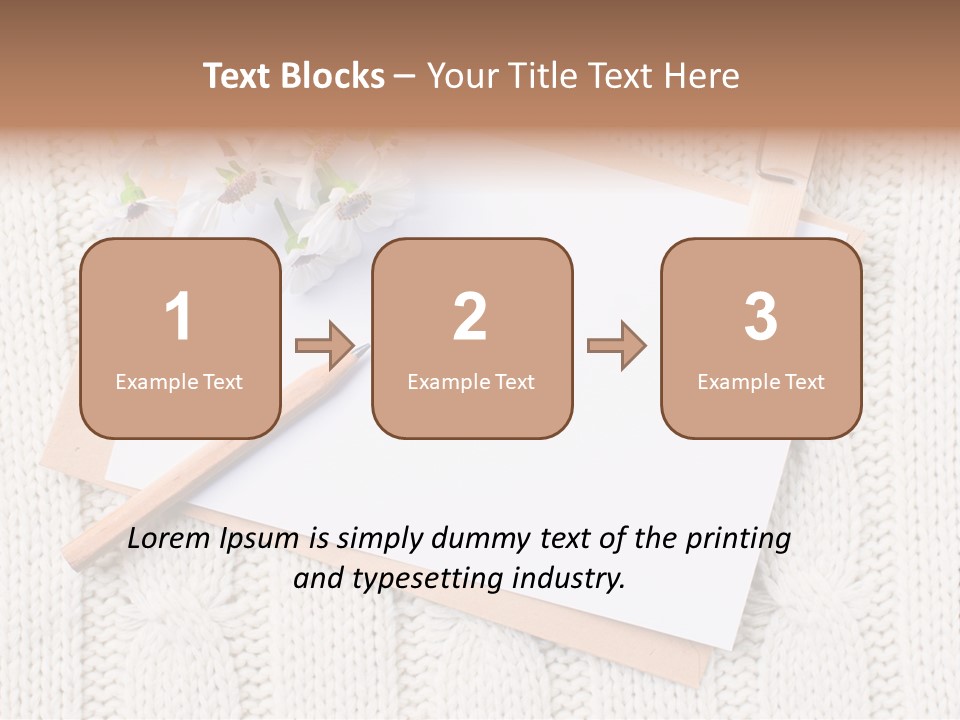 Decoration Cardboard Post PowerPoint Template