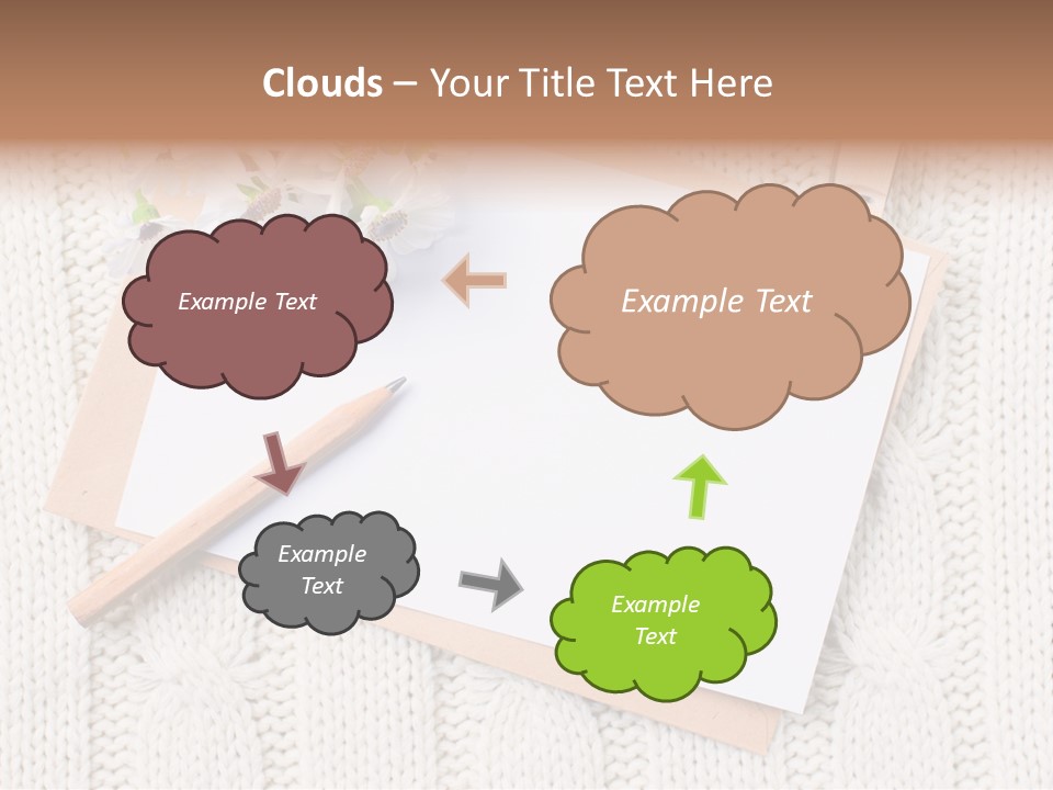 Decoration Cardboard Post PowerPoint Template