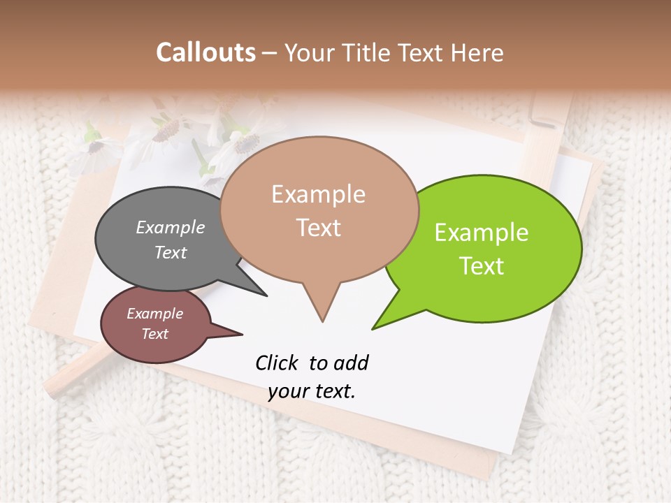 Decoration Cardboard Post PowerPoint Template