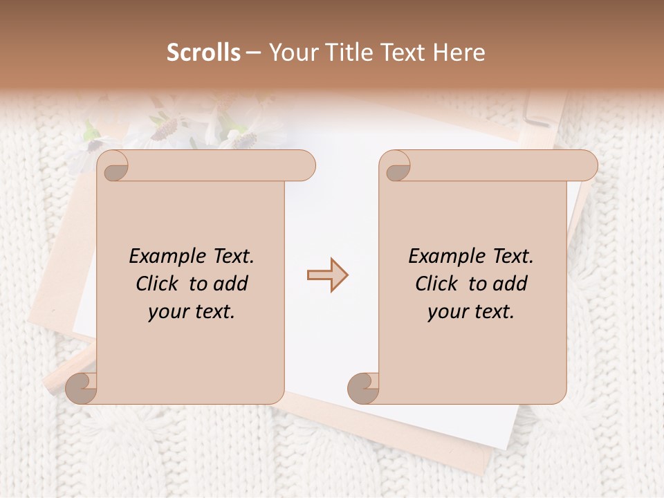 Decoration Cardboard Post PowerPoint Template