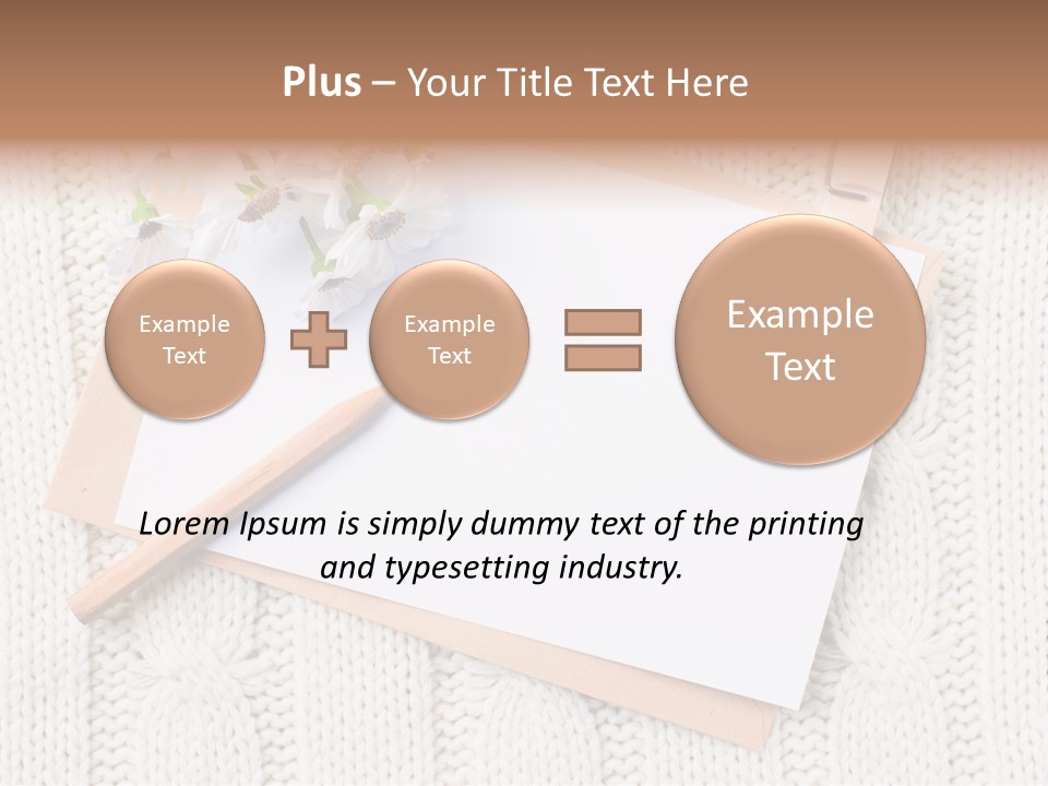 Decoration Cardboard Post PowerPoint Template