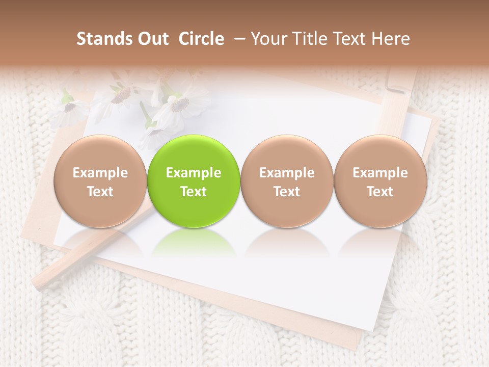 Decoration Cardboard Post PowerPoint Template