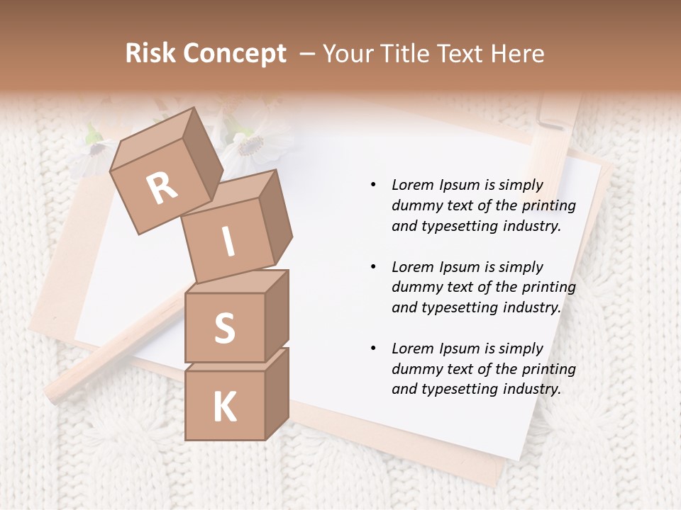 Decoration Cardboard Post PowerPoint Template