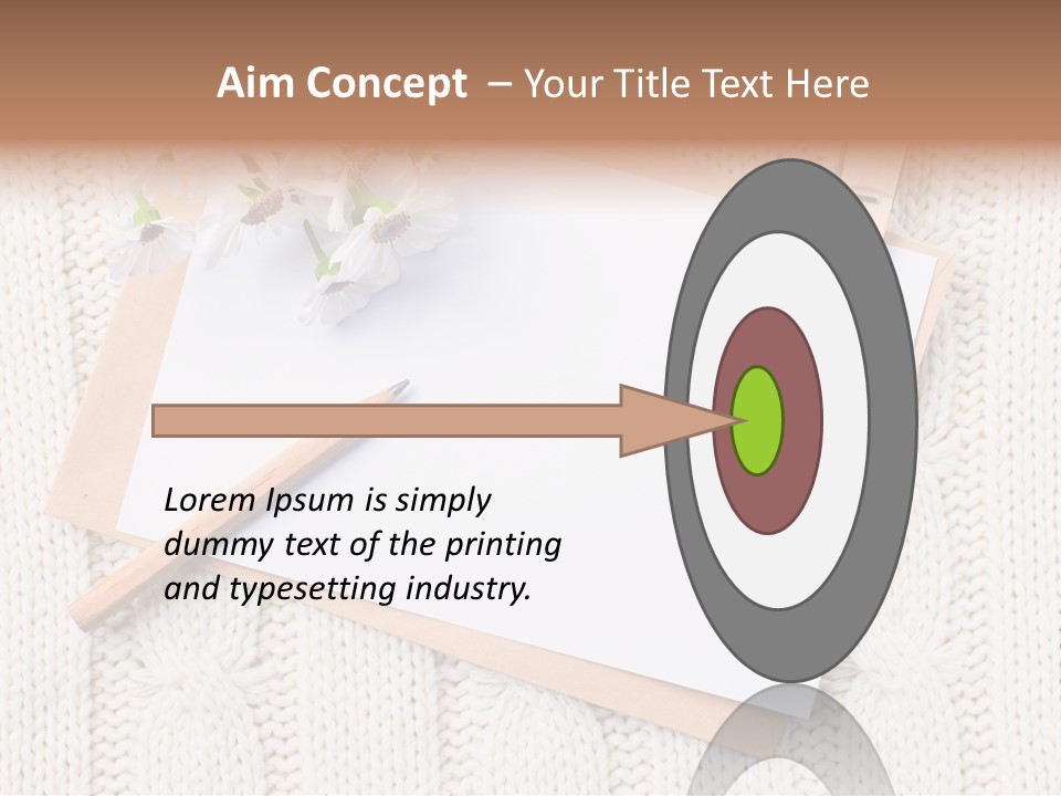 Decoration Cardboard Post PowerPoint Template