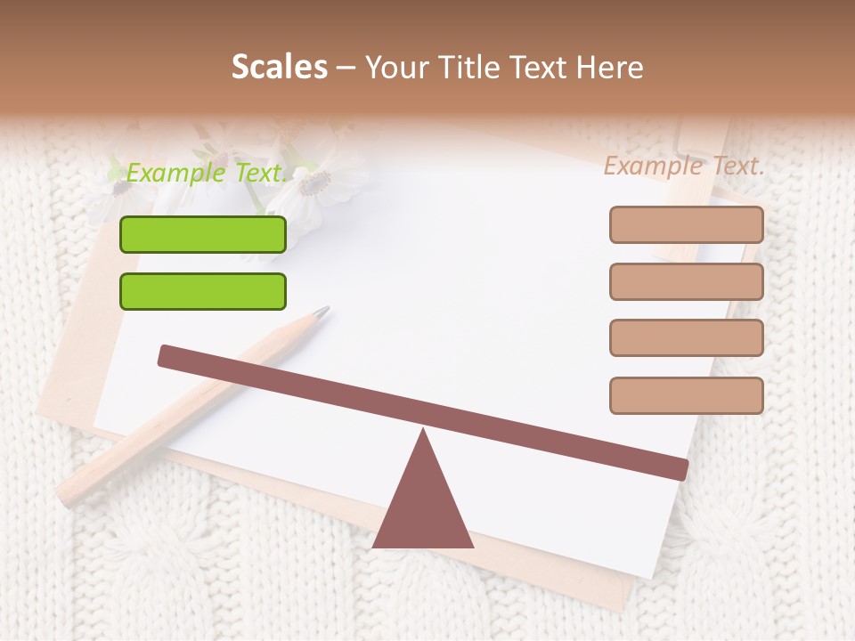 Decoration Cardboard Post PowerPoint Template