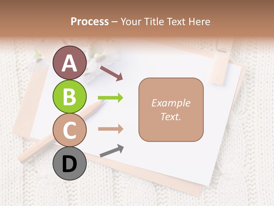 Decoration Cardboard Post PowerPoint Template