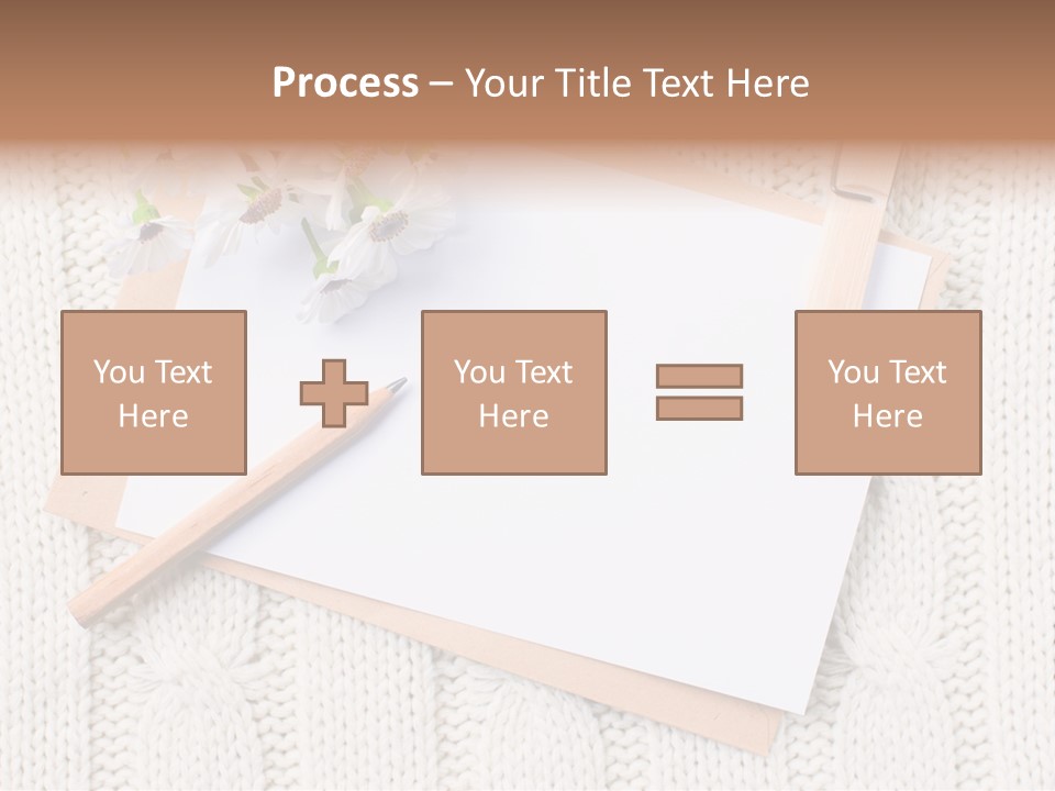 Decoration Cardboard Post PowerPoint Template