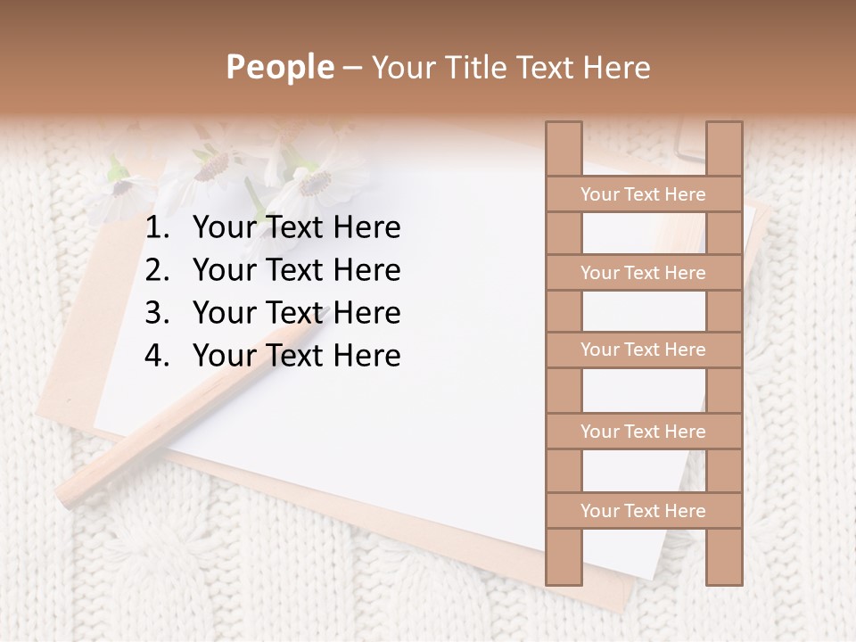 Decoration Cardboard Post PowerPoint Template