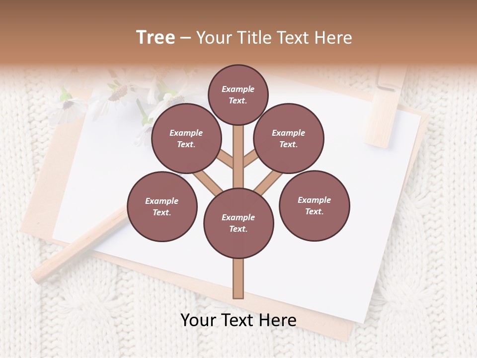 Decoration Cardboard Post PowerPoint Template