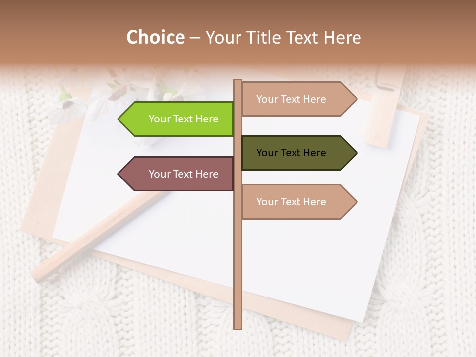 Decoration Cardboard Post PowerPoint Template