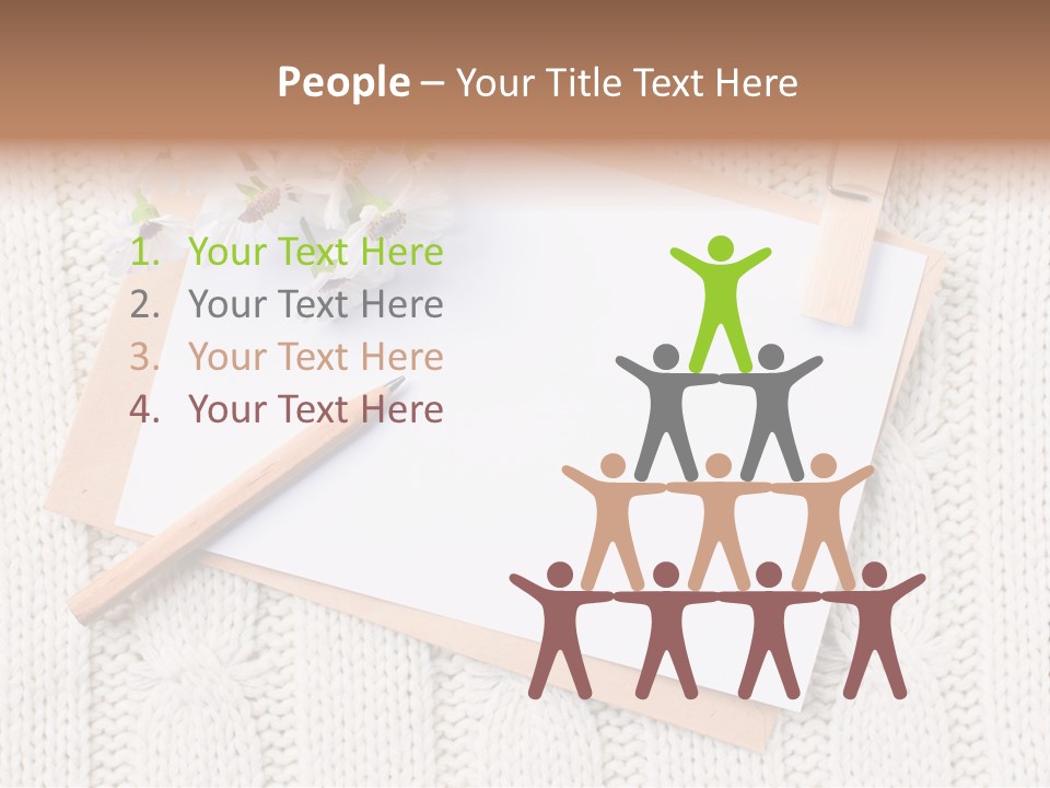 Decoration Cardboard Post PowerPoint Template