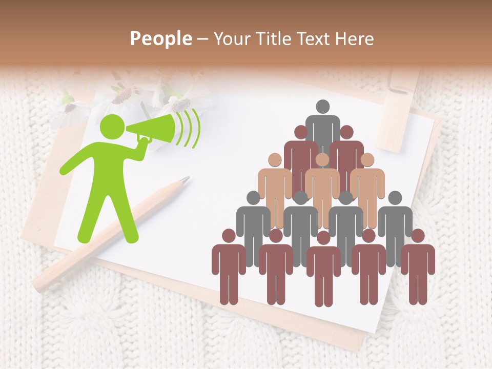 Decoration Cardboard Post PowerPoint Template