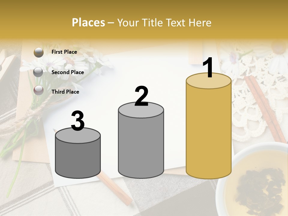 Pencil Flowers Design PowerPoint Template