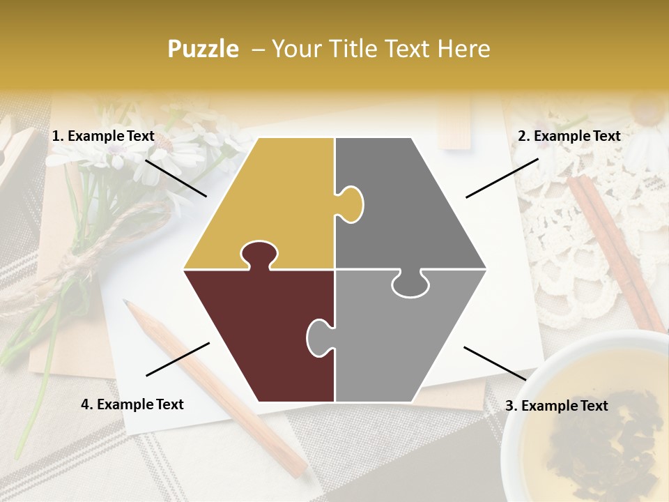 Pencil Flowers Design PowerPoint Template