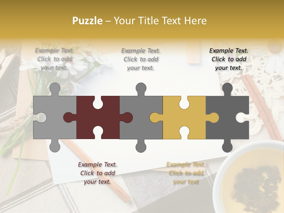 Pencil Flowers Design PowerPoint Template