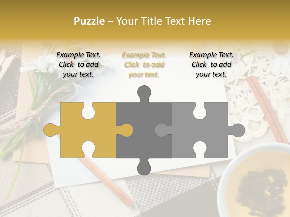 Pencil Flowers Design PowerPoint Template