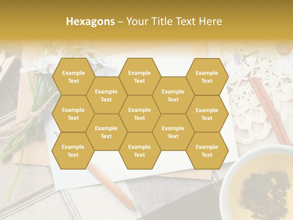 Pencil Flowers Design PowerPoint Template