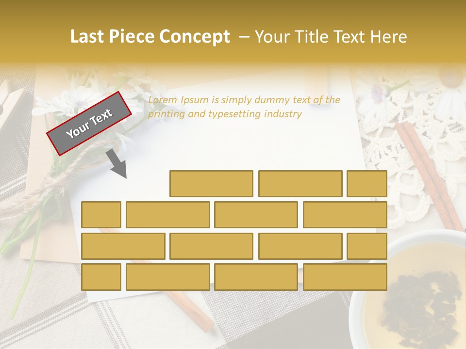 Pencil Flowers Design PowerPoint Template