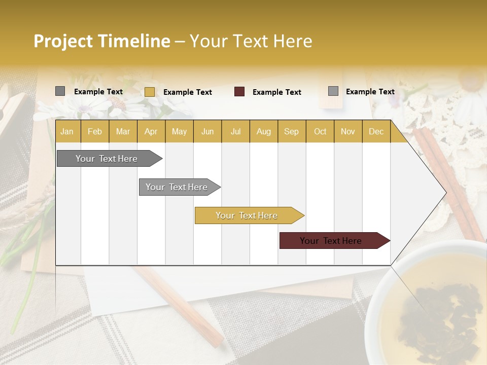Pencil Flowers Design PowerPoint Template