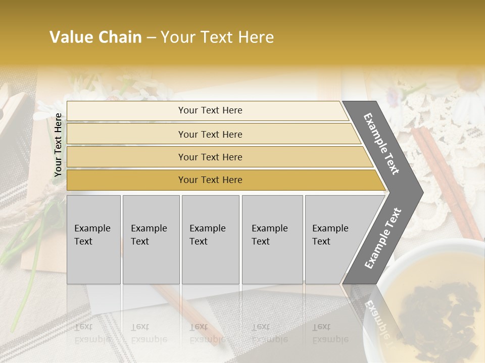 Pencil Flowers Design PowerPoint Template