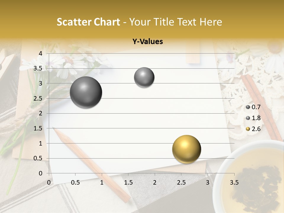 Pencil Flowers Design PowerPoint Template