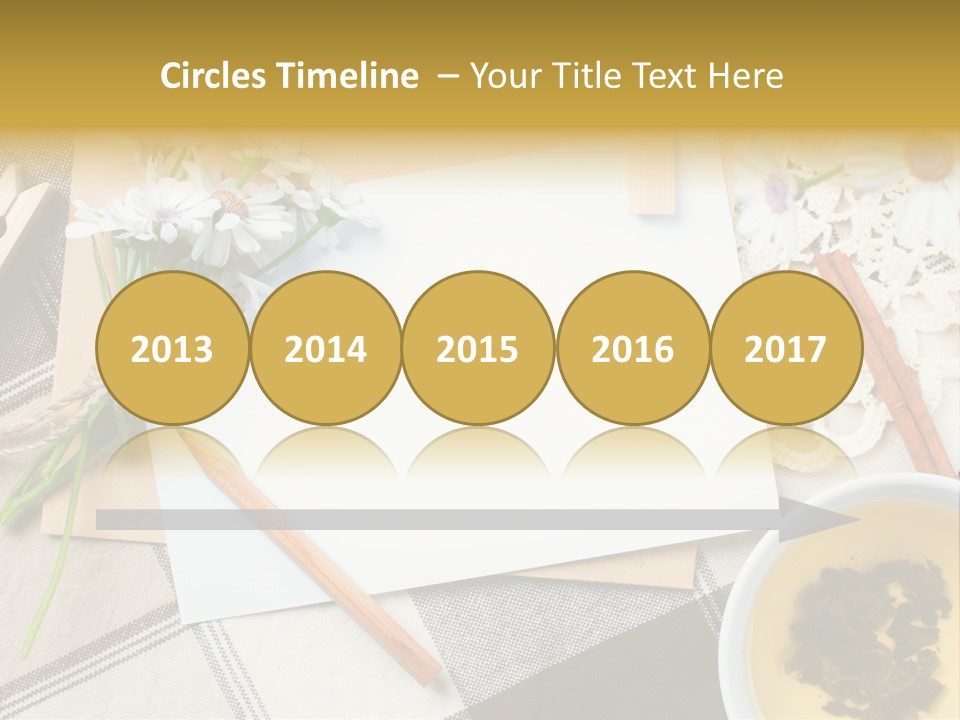 Pencil Flowers Design PowerPoint Template