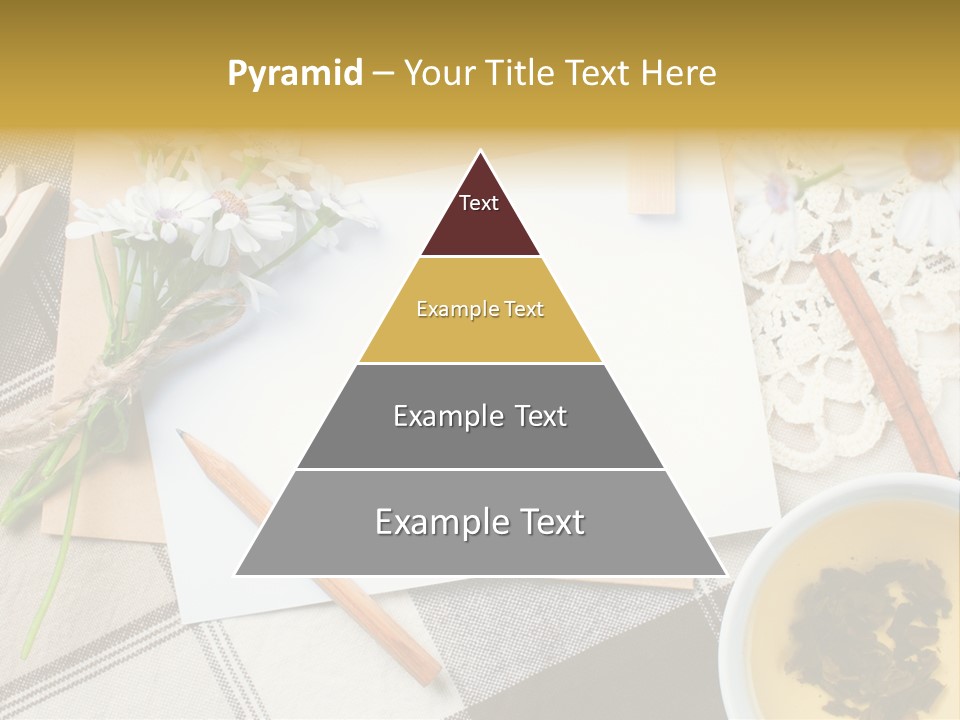 Pencil Flowers Design PowerPoint Template