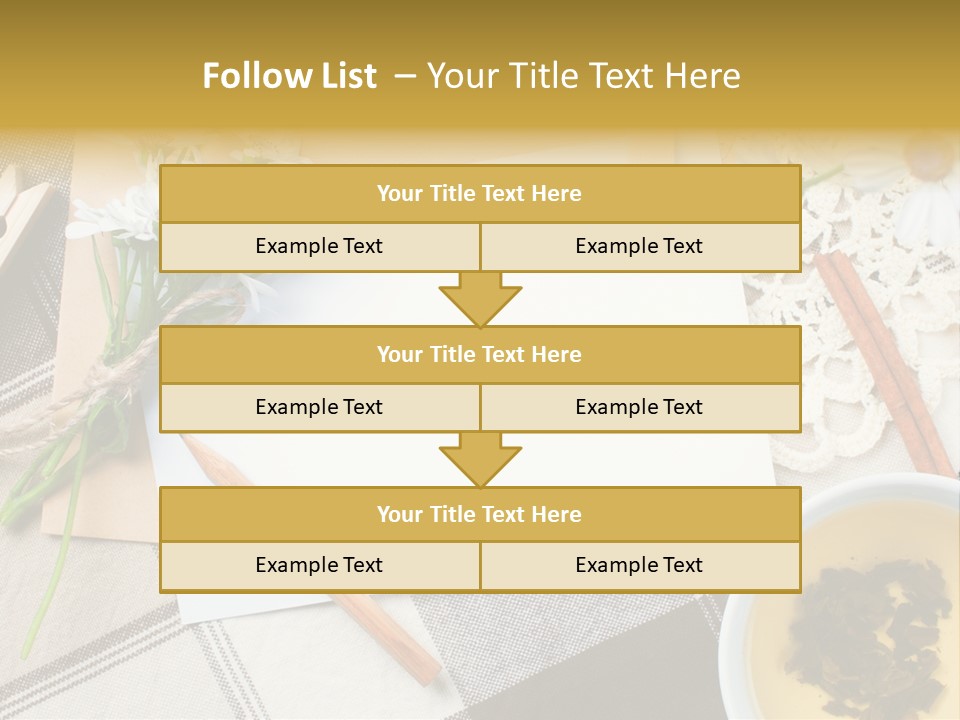Pencil Flowers Design PowerPoint Template
