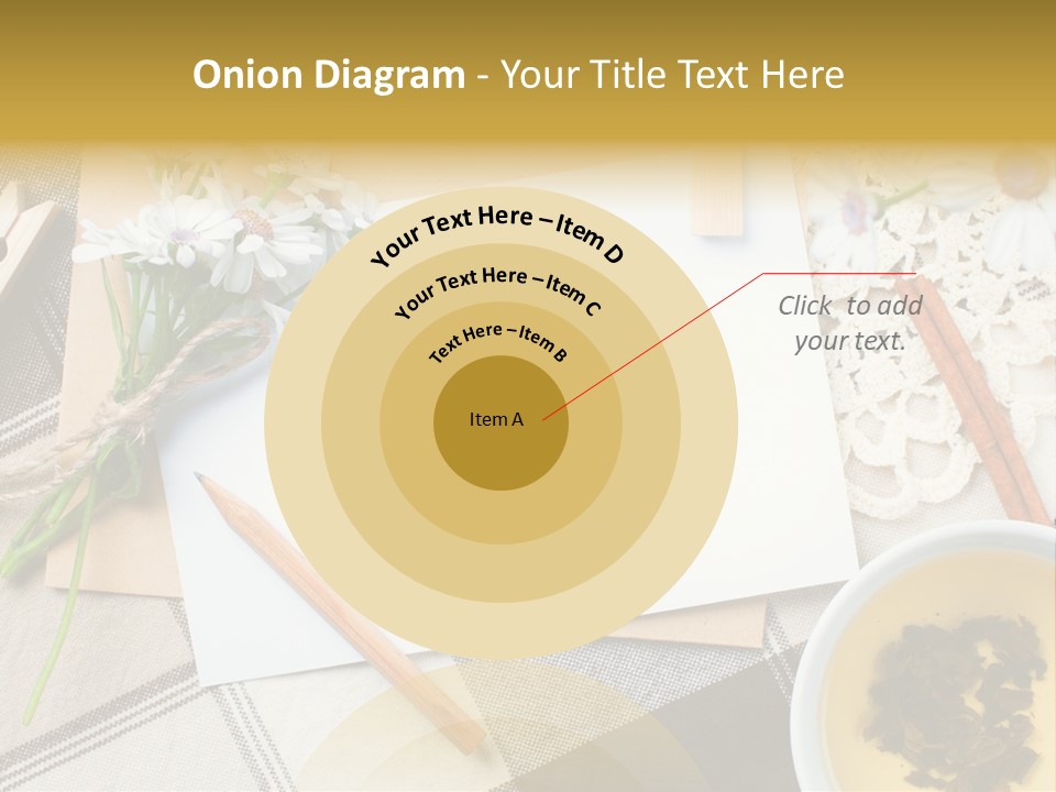 Pencil Flowers Design PowerPoint Template