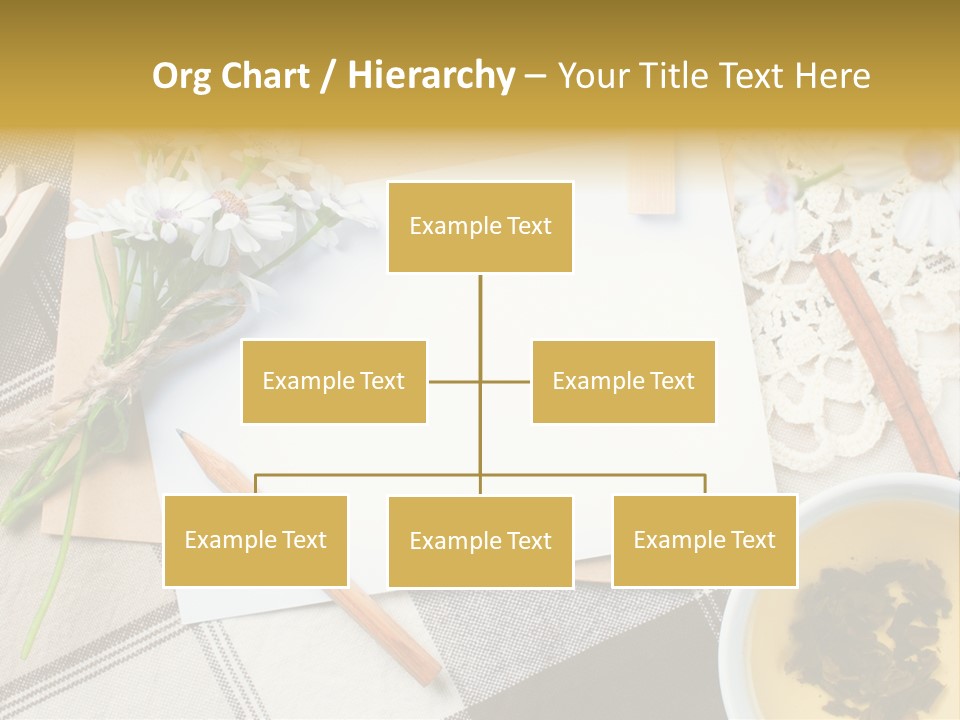 Pencil Flowers Design PowerPoint Template