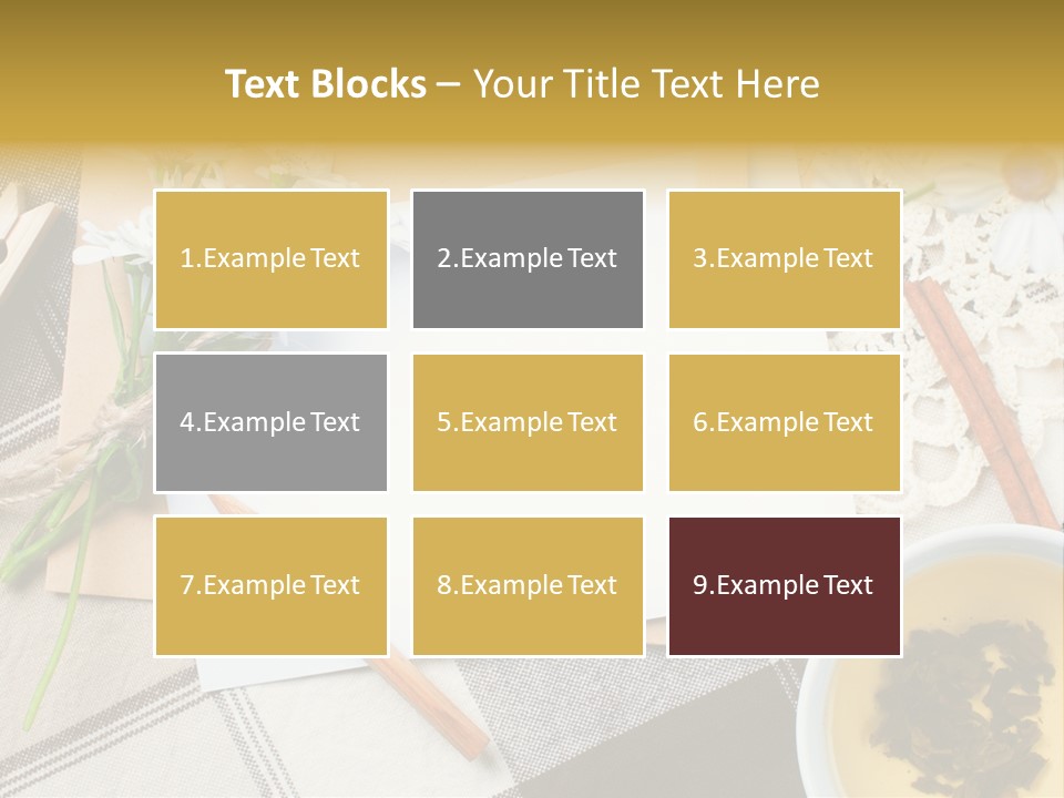 Pencil Flowers Design PowerPoint Template