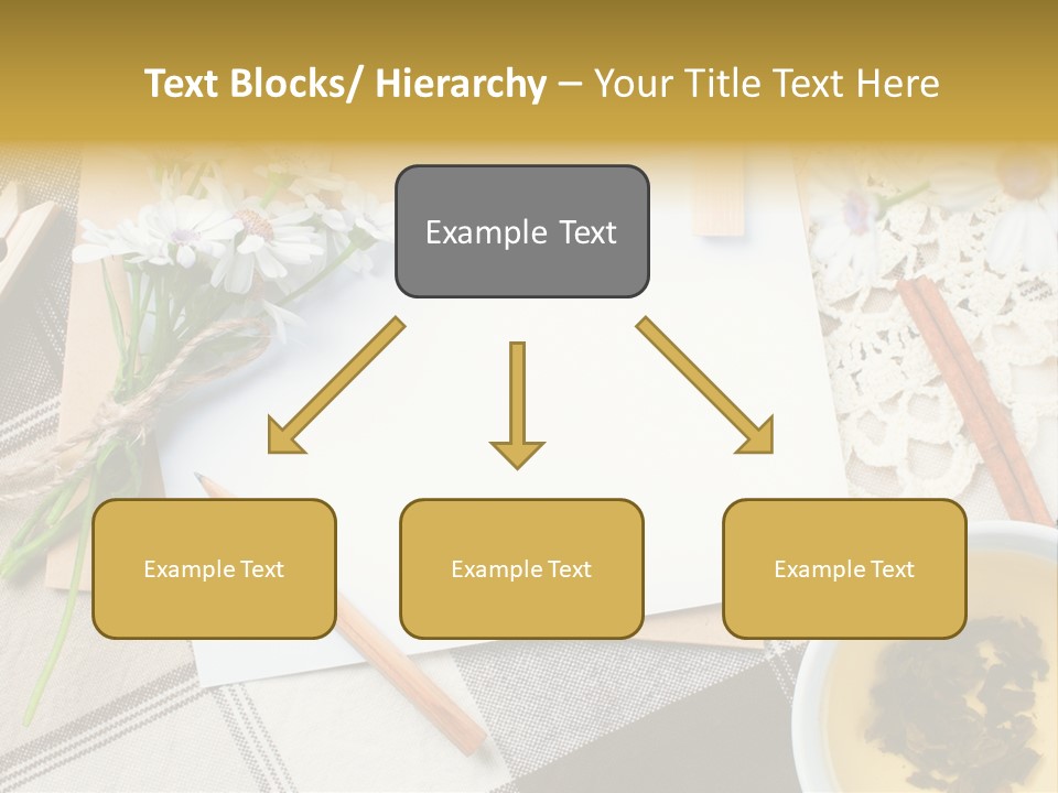 Pencil Flowers Design PowerPoint Template