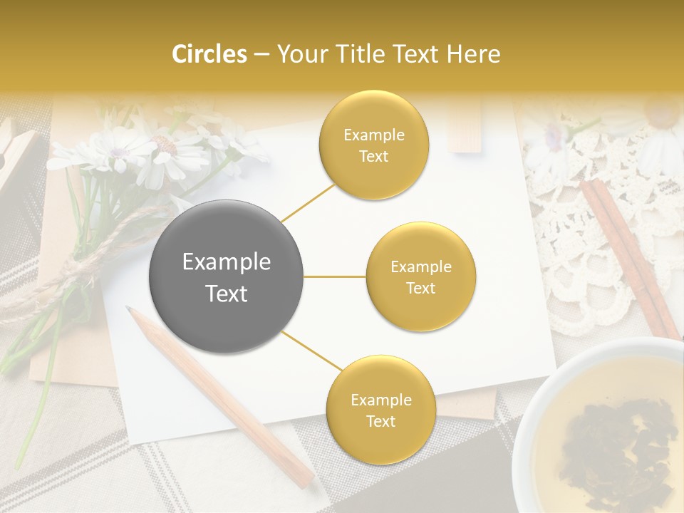 Pencil Flowers Design PowerPoint Template