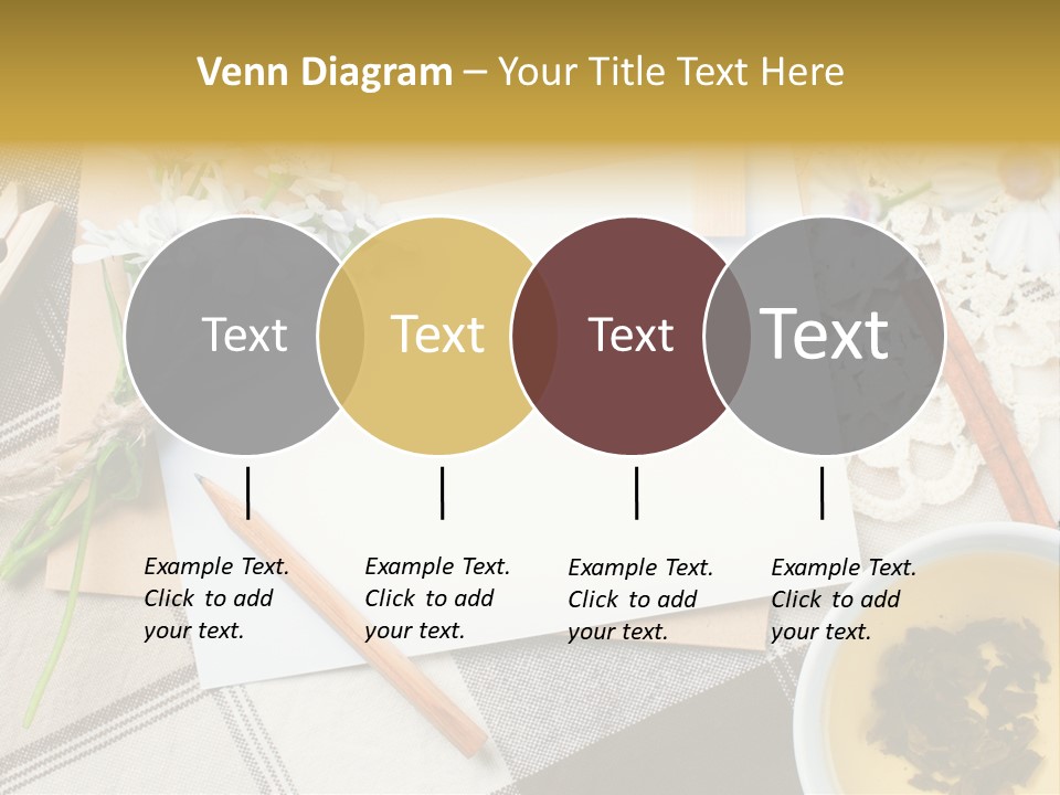 Pencil Flowers Design PowerPoint Template
