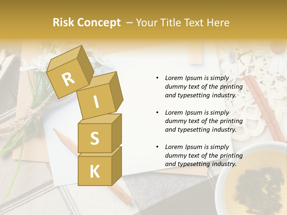 Pencil Flowers Design PowerPoint Template