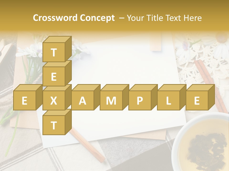 Pencil Flowers Design PowerPoint Template