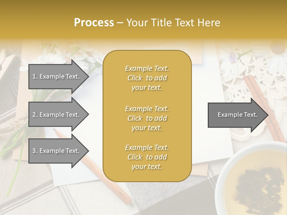 Pencil Flowers Design PowerPoint Template