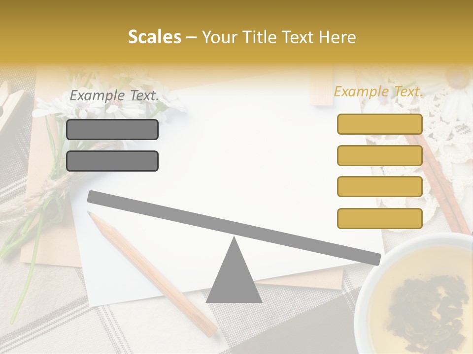 Pencil Flowers Design PowerPoint Template