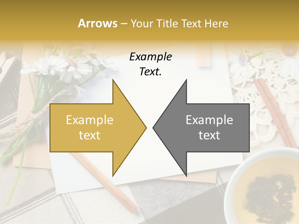 Pencil Flowers Design PowerPoint Template